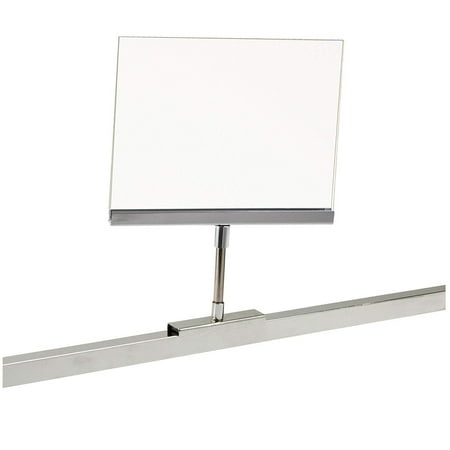 Retail Rack Acrylic Frame Magnetic Base Sign Holder, 5.5" x 7" Card Display, 9.5" H, 10 Pack