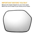 thumbnail image 3 of Reemplazo de vidrio del espejo retrovisor derecho calefaccionado en blanco con ajuste trasero para Honda CR-V 07-11, 3 of 6