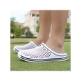 thumbnail image 5 of SIMANLAN Unisex Garden Clogs Shoes Summer Water Shoes Slip On Beach Sandals White Size 10, 5 of 7