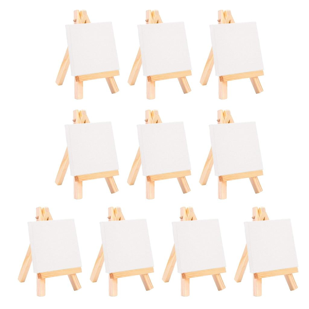 WLPZXP 10Pcs Mini Wooden Easel. Natural Craft for Business Card, Displaying Photos,