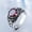 red, variant on Gems Stone Carving Men Rings Stainless Steel Jewelry Vintage Punk Healing Stone-red-11