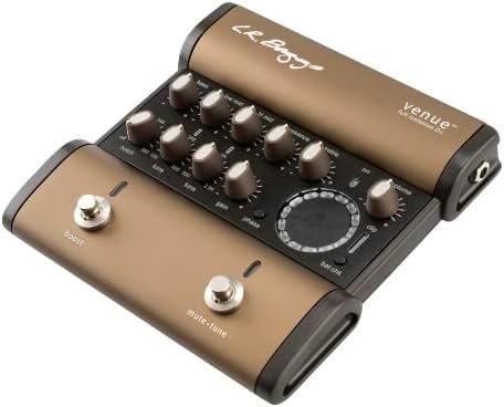 LR Baggs Venue DI Acoustic Guitar Effect Pedal Bundle w/ 12x Picks and Liquid Audio Polishing Cloth