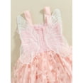thumbnail image 6 of Bagilaanoe Toddler Baby Girl Summer Dress Butterfly Sleeveless A-line Princess Dresses 6M 12M 18M 24M 3T 4T Kids Casual Tulle Swing Sundress, 6 of 8