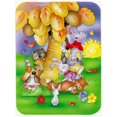 thumbnail image 1 of Animals Under the Coconut Tree Mouse Pad, Hot Pad or Trivet, 1 of 1