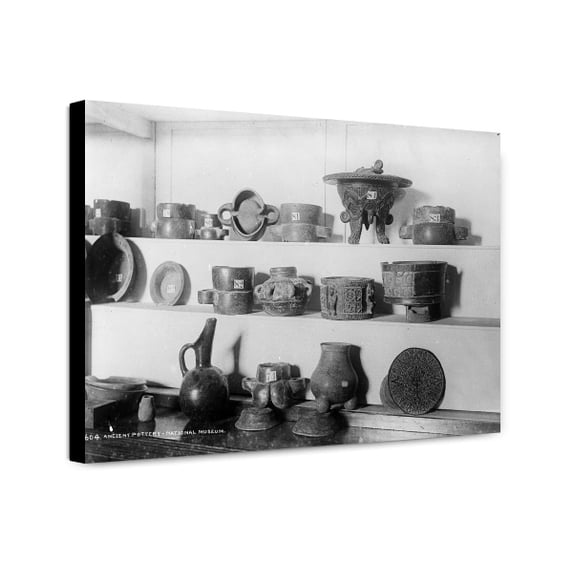 Canvas Print: Ancient Pottery, National Museum, circa 1880
