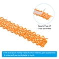 thumbnail image 3 of Unique Bargains 0.7' Wide 2 Yards Self-Adhesive Lace Tape Ribbon Stickers Masking Cotton Decorative for Craft, Orange 3 Pack, 3 of 8