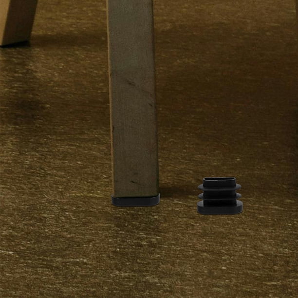 FOMIYES 30Ud Fundas Negras Ovaladas Para Patas De Sillas Con Material Pe Resistente Y Fácil Instalación