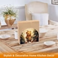 thumbnail image 5 of Bear Christmas Trees Gifts Napkin Holder for Table Clear Napkin Stand Paper Holder Acrylic Organizer Dispenser Napkins for Dinner Kitchen Restaurant Room, 5 of 8