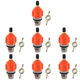 thumbnail image 1 of Adaptador Válvula Aire Repuesto Nailon Convertidor Bomba Remo para Tabla () Naranja, 1 of 4