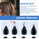 thumbnail image 5 of Botella de Polvo,Dispensador Polvo Silicona Recargable Contenedor VacíO para Peluquero,Pulverizador Negro Duradero Suelto, BañO, 5 of 5