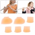 thumbnail image 4 of Flutes Mute Key Pads, Universal 6Pcs Silicone Flute Brick Light Yellow  For Instrument, 4 of 8