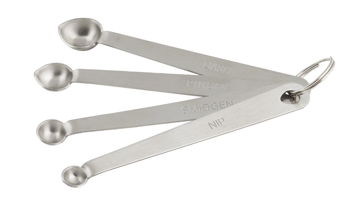 Pinch Dash Smidgen Measuring Spoons With The Stainless Steel Pinch 