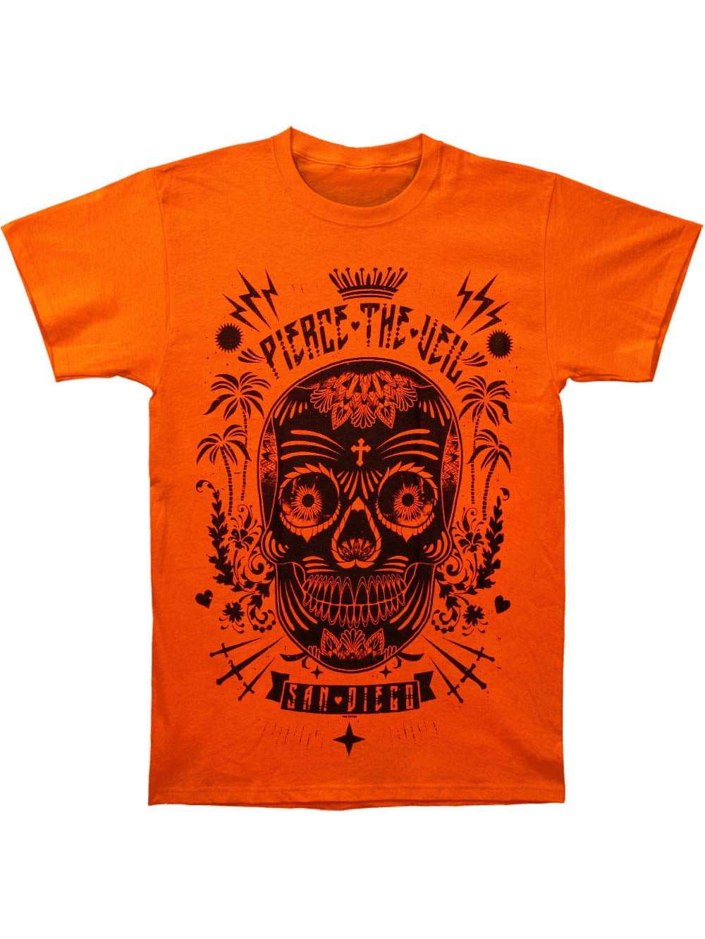 Sugar Skull T-shirt Orange 
