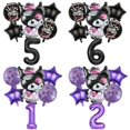 thumbnail image 2 of Kuromi-globos de papel de aluminio con números para niña, conjunto de globos decorativos de dibujos animados para cumpleaños, decoración para fiesta de bebé, regalo para niños, 2 of 5