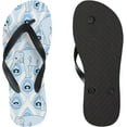 thumbnail image 3 of GZHJMY Flip Flops Slippers Cute Elephants Animal Vintage Blue for Women Girl Men Sandals Beach Summer Shower Slippers Summer Slippers, 3 of 5