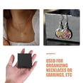 thumbnail image 2 of 24 cajas de joyería negras cuadradas de cartón para regalo, pequeñas cajas para collares, colgantes, anillos y pendientes, con revestimiento de espuma para bodas, cumpleaños y aniversarios., 2 of 5