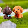 thumbnail image 2 of Toystoory Decoraciones perro lindas miniaturas adornos estatua cachorro juguetes manualidades Micro dormitorio creativamente accesorios para el Artesanía Café, 2 of 6