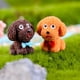thumbnail image 2 of Yuarrent Decoraciones perro miniaturas adornos estatua cachorro juguetes simulación paisaje Micro dormitorio Animal hacer hogar jardín Artesanía Café, 2 of 6