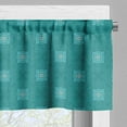 thumbnail image 5 of Ambesonne Moroccan Valance & Curtain, Timeless Orient Motifs, 55"x36", Teal Pale Blue White, 5 of 6