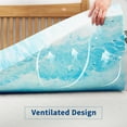 thumbnail image 3 of ROSVOVO Mattress Topper Queen, 2 Inch Gel Memory Foam Bed Topper for Queen Size Bed, CertiPUR-US Certified, Blue, 3 of 6
