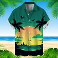 thumbnail image 4 of ZZHZGZ Late July Mens Flannel Shirt Flannel Purple Men's Coconut Tree Short Sleeve Shirt Summer Casual 3D Printing Hawaii Short Sleeve Shirts Late July Men Oversized T Shirt Xxl, 4 of 5