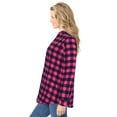 thumbnail image 3 of Woman Within Plus Size Classic Flannel Shirt, 3 of 5