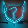 thumbnail image 2 of Disfraces de Halloween 2024 Halloween LED zorro Onmyoji Carnaval Noche Fantasma Máscara de escenario Máscara brillante intermitente Celebridad de Internet Fox Props, 2 of 4
