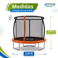 thumbnail image 3 of Trampolin Brincolin 8 Pies 2.44 m con Alberca Inflable 190 cm x 50 cm Combo, 3 of 9