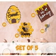 thumbnail image 4 of Nuevos adornos artesanales de madera de abeja, decoración creativa y para el hogar y la sala de estar, accesorios de madera, 4 of 7