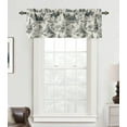 thumbnail image 2 of DriftAway Toile Linen Lined Valance Double Layer Thermal Room Darkening Blackout Window Valance Curtain for Kitchen Bathroom Farmhouse French Country Vintage Printed Pattern Single 14 Inch Black, 2 of 8