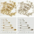 thumbnail image 4 of Safety Pins Size 0 (7/8") Gold Tone Bulk PK/100 Made in USA, 4 of 5