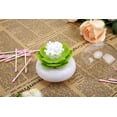 thumbnail image 1 of Lotus Cotton Swab Holder Cotton Swabs Bud Small QTips Box Toothpicks Container Flower Bathroom Decor, 1 of 6