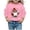 00-Pink624, variant on Kid's Halloween Crewneck Sweatshirt Simple Ghost Skull Pumpkin Long Sleeve Holiday Pullover Sweatshirt,Pink