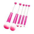 thumbnail image 5 of TOOYFUL 5 Pieces Beaded Eyeshadow Brush Cosmetic Brushes with Soft Synthetic Fiber Blush Brush Make up Brush Tool Kits for Bestie Lady rose red, 5 of 9
