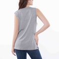 thumbnail image 7 of Womens Tank Top Women's Recovery Button Front Chemo Tank Cami Tops for Women Light Gray XS, 7 of 7