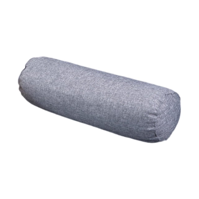 Lipstore Coussin Cylindrique Rond Accessoires de Traversin Soutien du Dos Housse Lavable Gris