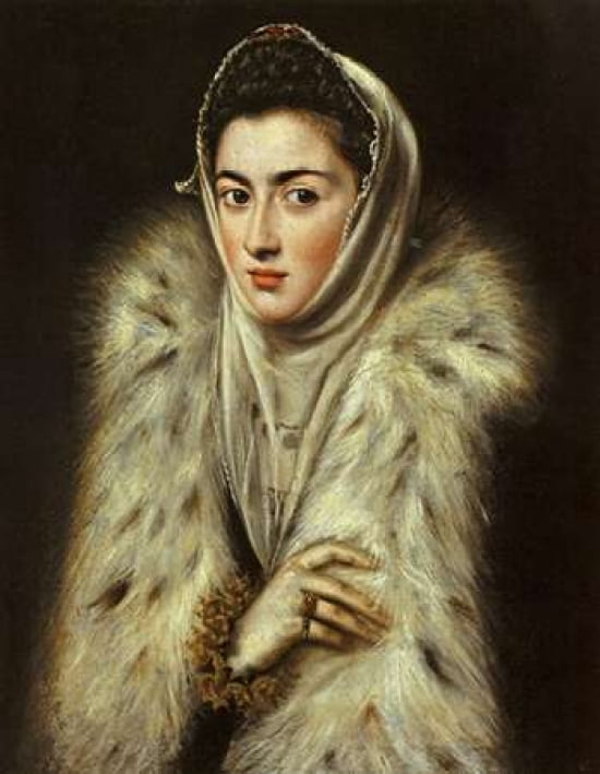 A Lady In A Fur Wra
