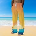 thumbnail image 3 of Men's 3D Printing Coconut Tree Casual Pants - Polyester Material for Spring/Summer, 3 of 4