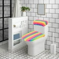 thumbnail image 4 of Wzzjkit Soft Toilet Lid and Tank Cover Set for Bathroom Machines Washable Toilet Seat Covers Fits Round Elongated and Oblong Lids Easy Installation Clean, 4 of 6