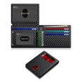 thumbnail image 1 of Billetera ZALVEX delgada de cuero con bloqueo RFID para 14 tarjetas, 1 of 7