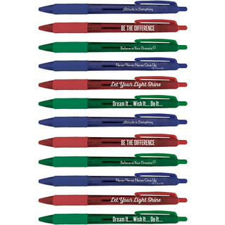 10Pcs Inspirational Slogan Pen Fine Point Gel Pens Athletic Set