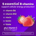 thumbnail image 5 of vitafusion B-Complex Gummy Dietary Supplements, with 5 B Vitamins to Support Cellular Energy Production (1), plus Vitamin C, Strawberry Flavor, 60 Count, 5 of 13