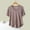 Coffee, variant on qelini T-shirts for Women with Round Neck School Season Solid Color Short Sleeved Loose Casual Daily Wearing Basic Tops Juniors Summer Comfortable 1Pack Pink M