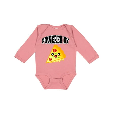 

Inktastic Pizza Powered by Gift Baby Boy or Baby Girl Long Sleeve Bodysuit