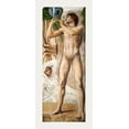 thumbnail image 2 of Burne–Jones, Edward 17x32 White Modern Wood Framed Museum Art Print Titled - Troy Triptych-Study of Fame overthrowing Fortune, 2 of 4