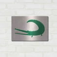 thumbnail image 3 of Luxe Metal Art 'Crocodile' by Emily Kopcik, Metal Wall Art, 16"x12", 3 of 7