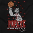 thumbnail image 2 of Popeye All Star Basketball Player Unisex Plus Fleece Graphic Hoodie Brisco Brands 4X, 2 of 5