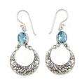 thumbnail image 2 of K-KED Vintage 925 Silver Ear Hook Earrings Women Wedding Drop Dangle Delicate Jewelry A Pair-Style 7, 2 of 6