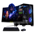 thumbnail image 1 of PC Gamer Completa IA Xtreme PC Gaming NVIDIA GeForce RTX 5060 AMD Ryzen 7 5700 32GB SSD 1TB Monitor Curvo 27 180Hz Sistema Liquido WIFI Black Productividad Versátil Acelerada con IA, 1 of 6