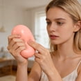 thumbnail image 6 of Roiihwy Rice Cake Squish Toys, Slow Rebound Squeeze Stress Balls, Pink, 5.3"x2.6", Stress Relief Sensory Toys, 6 of 8
